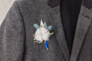 Бутоньєрка з сухоцвітами на весілля. АРТ. 1129 - Опис