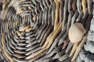 Настінне панно з рафією - Опис