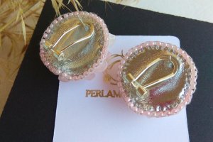 Серьги из розового кварца - Описание