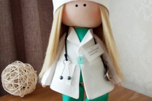 Кукла ручной работы врач - ДРУГИЕ РАБОТЫ