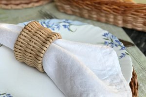 Плетеный набор для сервировки - Описание