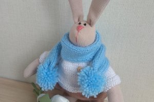 Стильний зайчик у шарфі - ІНШІ РОБОТИ