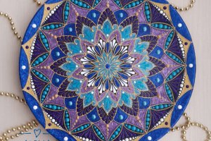 тарелка декоративная 'Blue-violet' - Описание