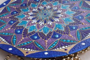 тарелка декоративная 'Blue-violet' - Описание