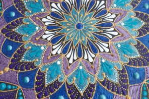 тарелка декоративная 'Blue-violet' - Описание