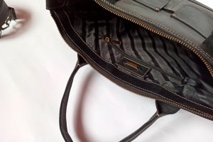 Кожаная сумка-портфель «Style 4», черный - Описание