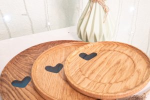 Деревянные тарелки / блюда ручной работі - Описание