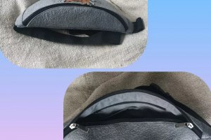 Сумка бананка з вишивкою тигр - Опис