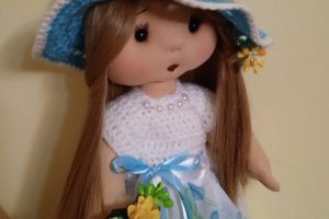 Робота лялька інтер"єрна текстильна