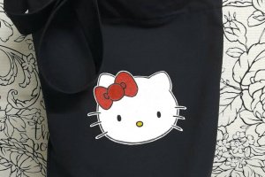 Шопер з малюнком Hello Kitty з застібкою "блискавка". - Опис
