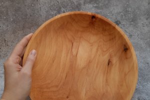 Блюдо з вільхи для подачі страв - Опис