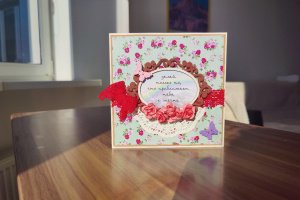 Листівка "Наближення до мрії", веселка - Опис