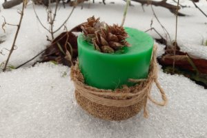 Свеча "Зимняя" - Описание