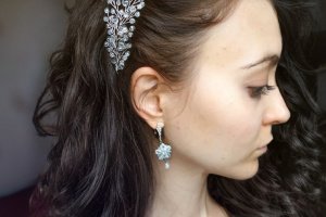 Веточки в прическу, украшение для невесты, выпускницы - Описание