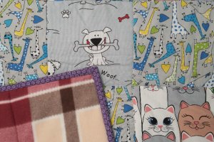 Ковдра з клаптиків дитяча. Розмір 100х140 см. - Опис