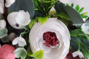 Пасхальный венок с котиками - Описание