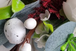 Пасхальный венок с котиками - Описание