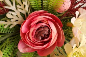 Пасхальный венок с цветами лаванды - Описание