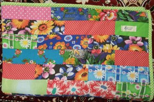 Ковдра з клаптиків дитяча. Розмір 110х140 см. - Опис