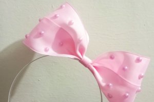 Ободок обруч з великим бантом, бант ляльки, ляльки - Опис