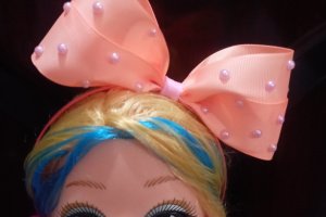 Ободок обруч з великим бантом, бант ляльки, ляльки - Опис