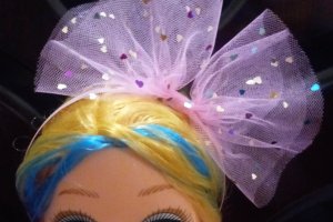 Ободок обруч з великим бантом, бант ляльки, ляльки - Опис