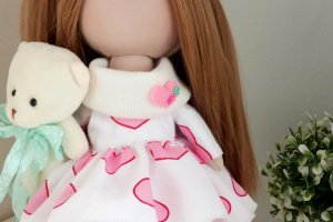 Кукла ручной работы Серденька - Описание