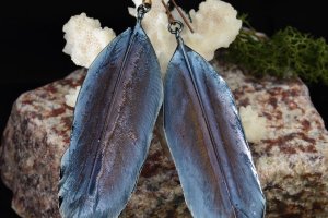 СЕРЕЖКИ КЛАССИЧЕСКИЕ: "НОЧНАЯ ПТИЦА" 89|63 - Описание