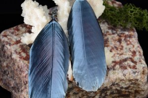 СЕРЕЖКИ КЛАССИЧЕСКИЕ: "НОЧНАЯ ПТИЦА" 89|63 - Описание