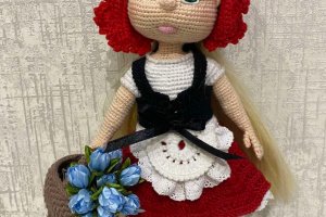 Інтер'єрна лялька ручної роботи - Опис