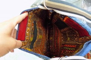 Джинсова сумка-боро - Опис