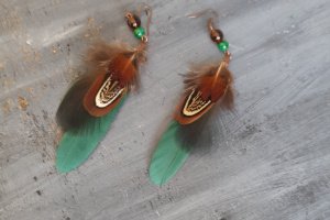 Серьги с перьями Однажды в лесу - Описание
