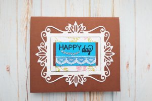 Открытка "Счастливый день" - Описание