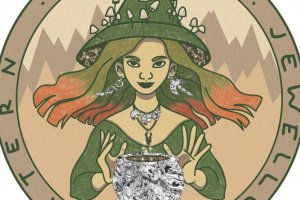 Серебряные серьги с мечами. - Описание