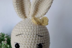 Вязаная игрушка кролик Аврора - Описание