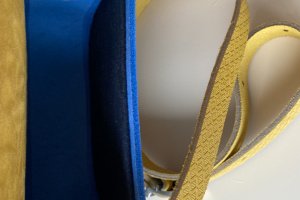 Шкіряна сумка, ручна робота, патріотична сумка, клач - Опис