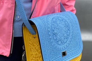 Шкіряна жіноча сумка, сумка на плече, сумка на кожен день - Опис