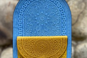 Робота Шкіряний рюкзак,жіночий наплічник,рюкзак з натуральної шкіри