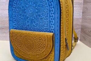 Шкіряний рюкзак,жіночий наплічник,рюкзак з натуральної шкіри - Опис