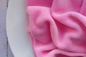 Работа Хлопковый велюр розовый