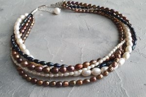 Колье "Такой разный ЖЕМЧУГ".  - Описание