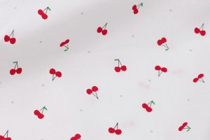 Работа Ткань хлопок для рукоделия Вишенки