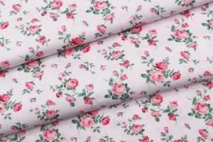 Ткань хлопок для рукоделия розочки на розовом фоне - ДРУГИЕ РАБОТЫ