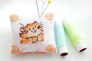 Подушечка-игольница "Рыжик" - Описание