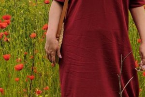 Лляна сукня розміру plus size  оверсайз - Опис