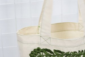 Шопер з саржі та вишивкою  71584 - Опис