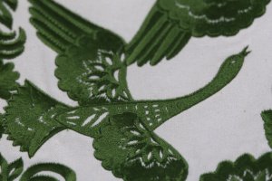 Шопер з саржі та вишивкою  71584 - Опис