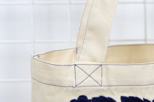 Шопер з саржі та вишивкою  911 - Опис