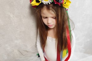 Вінок український мак соняшник ромашка  - Опис