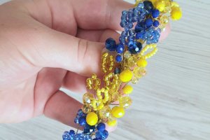 Патріотичний український жовто-блакитний обруч - Описание